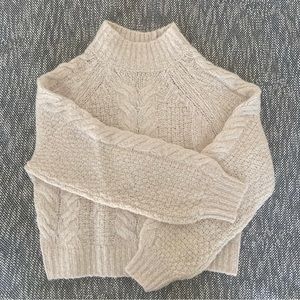 Aritzia Sunday Best Melly Sweater (Grey Cap/Off-white)